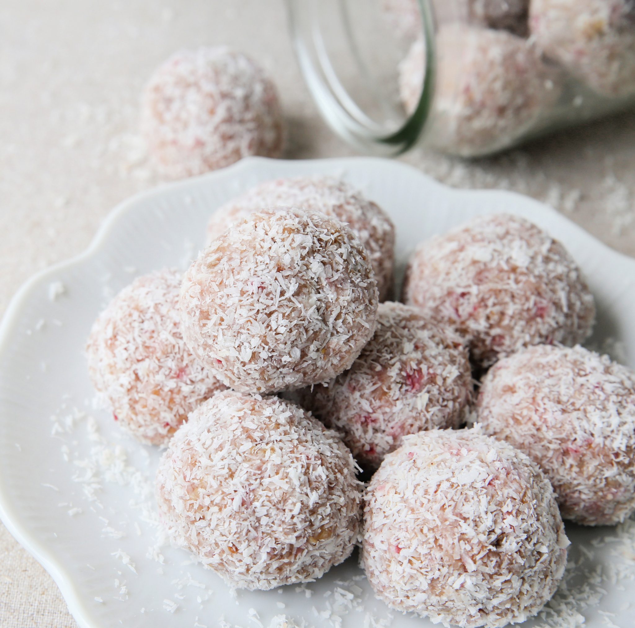 Strawberry Coconut Luteal Balls