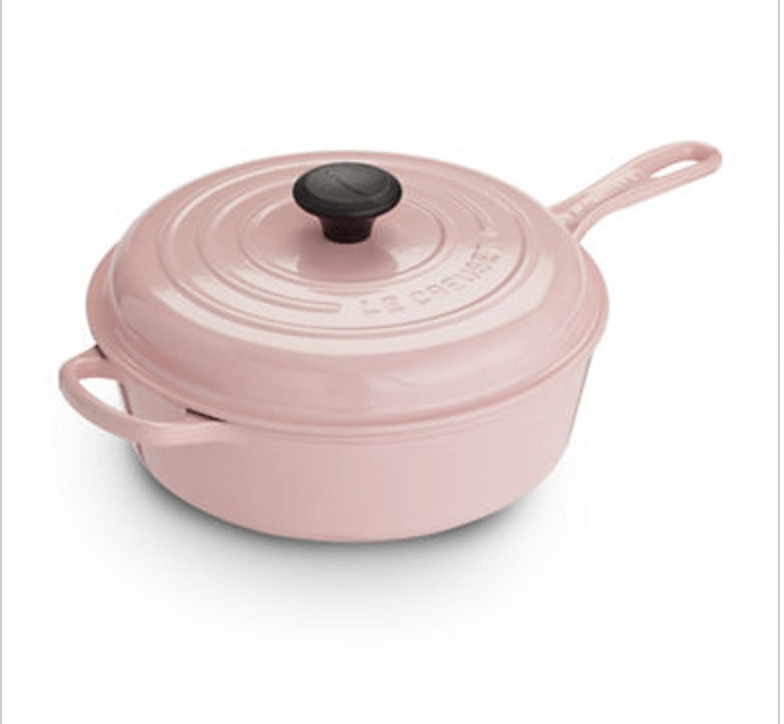 Le Cruset Cast Iron Skillet (Mine’S Pink)